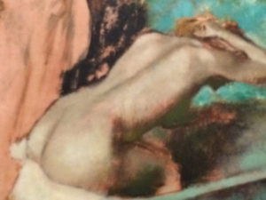 Degas woman bathing