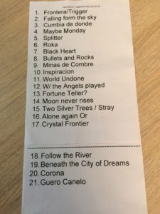 Calexico set list