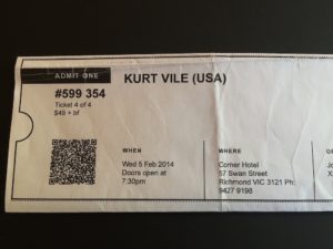 Kurt Vile ticket