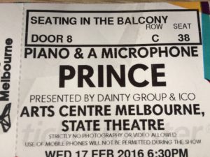 Prince ticket