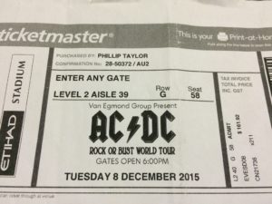 AC/DC ticket